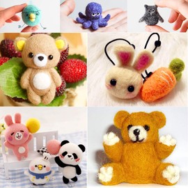 Needle Felting Kit 109 Pieces Set, Wool Roving 36 Colors with Complete Felt Tools and Storage Box Needle Felting Starter Kit for DIY Craft Animal Home Decoration Birthday Present