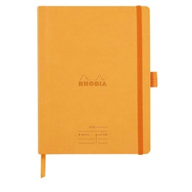 Rhodia 117795C Meeting Book (DIN A5+, 160 x 210 mm, 80 Sheets, 90 g, Elegant and Practical) Pack of 1, Orange
