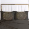 Luowei Boho Bed Linen 135 x 200 cm Black Gold