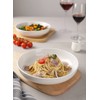 Sweese Large Salad Serving Bowls, 30 Ounce Porcelain White Pasta