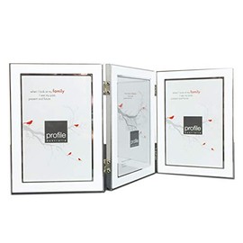 Profile Products Metal Photo Frame Eternal Silver Triple 4x6 - Vertical