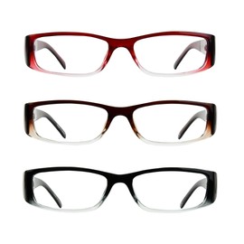 EYEBOGO Francesca Stylish Fashion Reading Glasses for Women, Women's Ladies Classy Comfortable Readers (3-Pack, 4.50)