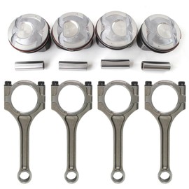 DAYSYORE Engine Piston and Connecting Rods Kit Fits for 2010-2018 Kia-Soul Rio 1.6L, for 2010-2017 Accent 1.6L Engine Replace OE 23510-2B010 23041-2B600 23041-2B610.