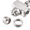uxcell Air Atomizing Nozzle, 1/4BSPT Misting Low Pressure Wide Angle
