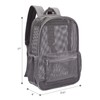 USPECLARE Heavy Duty Semi-Transparent Mesh Backpack，See Through College Student Backpack