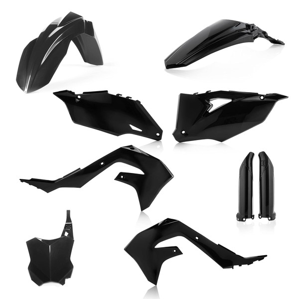 Acerbis Full Plastic Kits For Kawasaki - Black (2736290001), One Size
