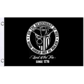 Trade Winds 3X5 SONS OF LIBERTY I AM THE DESCENDANT OF MEN WHO WOULD NOT BE RULED FLAG