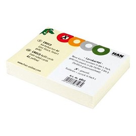 Index Cards for Croco DIN A7, Yellow, Pack of 300, Lined, 190 g/m²