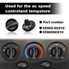3Pcs AC Heater Blower Fan Control Knob Compatible with 2000