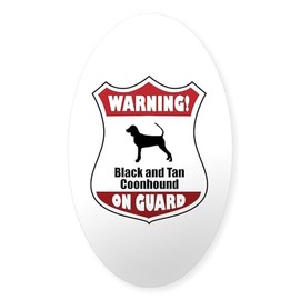 CafePress Black and Tan On Guard Oval Sticker Oval Car Bumper Sticker