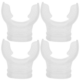 Boquilla de Silicona para Snorkel de 4 Piezas, No Tóxica, Inodora, para Buceo en Aguas Profundas, Boquilla de Repuesto con Tubo de Respiración de Calibre Redondo
