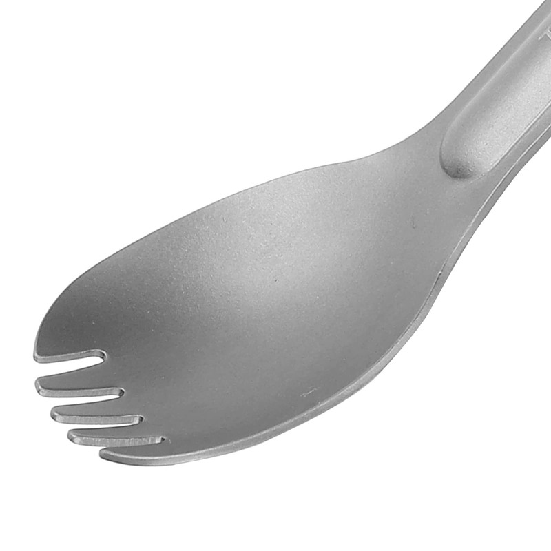 Camping Cutlery Spoon, Lightweight Titanium Spoon Metal Cutlery Set with