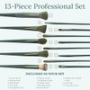 Set Profesional Brochas Maquillaje Bolsa Tela Polvo Sombra Delineador Base