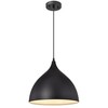 Chloe Lighting Walter Industrial 1 Light Textured Black Mini Pendant