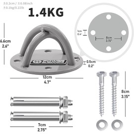 POWER GUIDANCE Ceiling Anchor - Wall Mount Bracket for Suspension Straps, Gymnastic Rings, Yoga Swings & Hammock, Resistance Band, Battle Rope