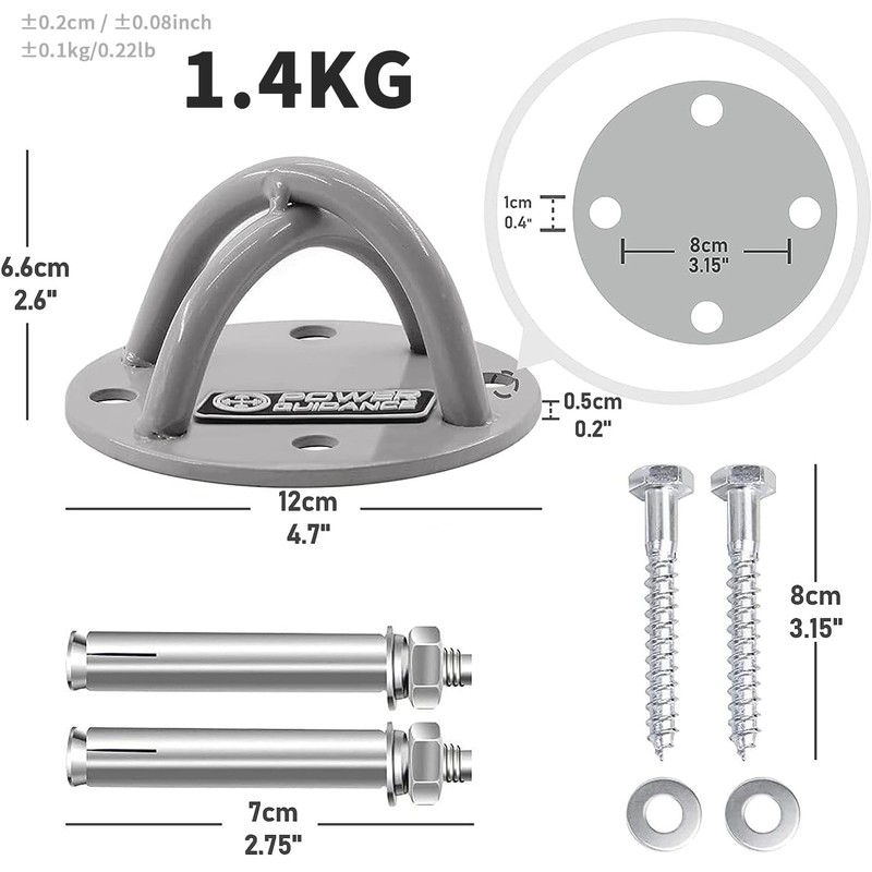 POWER GUIDANCE Ceiling Anchor - Wall Mount Bracket for Suspension