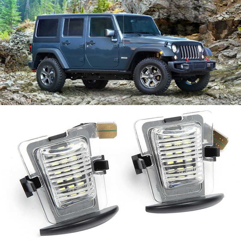 Pair of LED License Number Plate Lamp Light Fit for