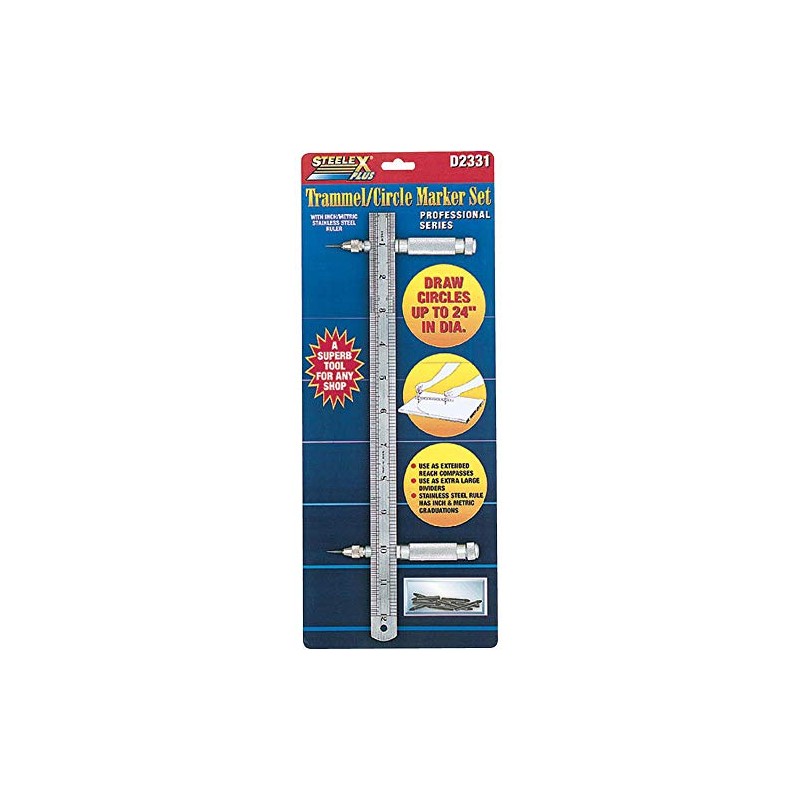Steelex Plus D2331 - Juego de marcadores para trammel/círculo