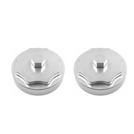 iFJF 68065612AA Fuel Filter Housing Cover Cap Replacement for 2011-2024 Ram 6.7L 2500-5500 2010 DODGE RAM 2500 3500 PICKUP DODGE RAM 4000-5000 Cummins Diesel Engine Billet Aluminum 2 Packs (Silver)