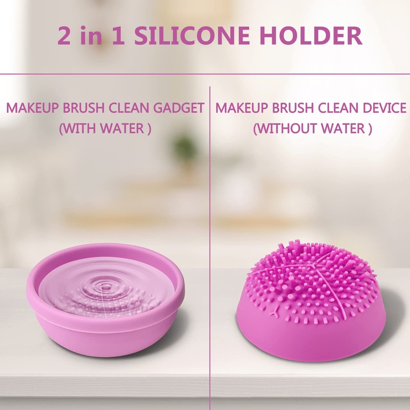 Alljia Makeup Brush Cleaner Machine Quick Cleaning Electric Make up