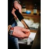 HEY JOE! Deluxe Comb with Leather Case | Men's Pocket