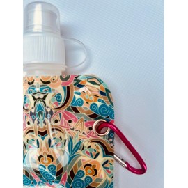 Aqua-licious, Ibiza Foldable Water Bottle, 450 ml, BPA-Free, Ideal for Travel, Sports, Hiking, Travel, Festival