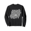 Sudan Map, Sudan in world languages Sweatshirt
