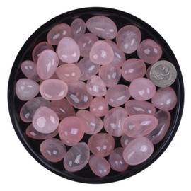 100 Grams Rose Quartz Crystal Tumbled Polished Natural Crystal Healing Pocket Stones Rock Collection