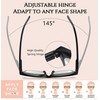 Hubeye 5 Pairs Oprah Style Square Reading Glasses for Women