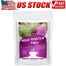MENXI 72 Milk Thistle Tea Bag Kidney & Pancrea Herbal Compound Detox & Cleanse Herbal