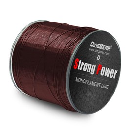 Dingbear Red Nylon Fishing Line Monofilament Nylon Fishing Line with Strong Tension (1000m/7# 25LB/0.43mm)