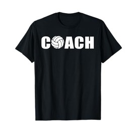 Miftees Volleyball Tees Maglietta Allenatore Pallavolo Unisex Adulto Nero Small Manica Corta Pallavolo T-Shirt