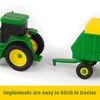 TOMY John Deere Toy Truck & Toy Tractor With Trailers