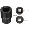 sourcing map 4 Point Square Socket 1/2" Drive 16mm Metric
