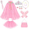 Horolam Princess Cape Set, Princess Dress up for Girls 3-8