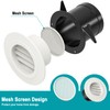 HG Power 3 Inch Soffit Vents, ABS Plastic Air Duct