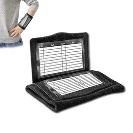 Goldyida Football Wrist Playbook with 2 Paper Cards Football Wristband Playbook Football Play Wristbands Wrist Coach Football Fold Transparent Cover Tactical Wrist Coach Teaching Board