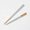 Kawai Haze Chopsticks for Kids, Dishwasher Safe, Antibacterial, Mint Green,