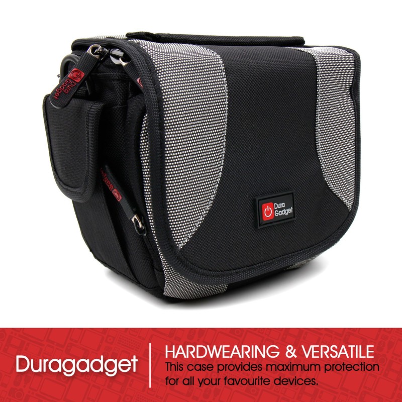 DURAGADGET Black & Grey Carry Case w/Padded Interior & Strap