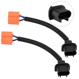 Cable de conversión de faros Adaptador 2 uds H13 9008 a H4 9003 Hb2 Adaptador Cable de conversión de faro hembra Luz LED Adaptador Cable de conversión de faros
