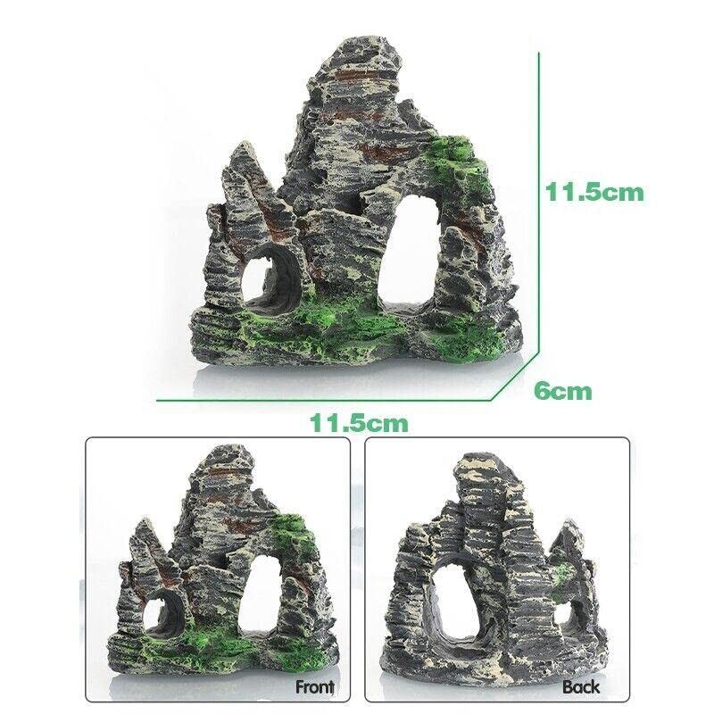 AIMALL Aquarium Rockery Landscaping Cave Mountain View Decoration Ornament Fish
