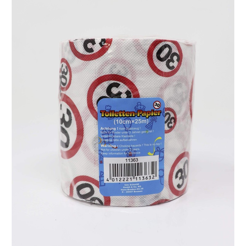 Close Up Toilettenpapier 30, 3-er Set Geburtstagstoilettenpapier