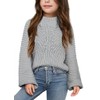 Imily Bela Girls Sweaters Kids Casual Bell Sleeve Knit Pullover