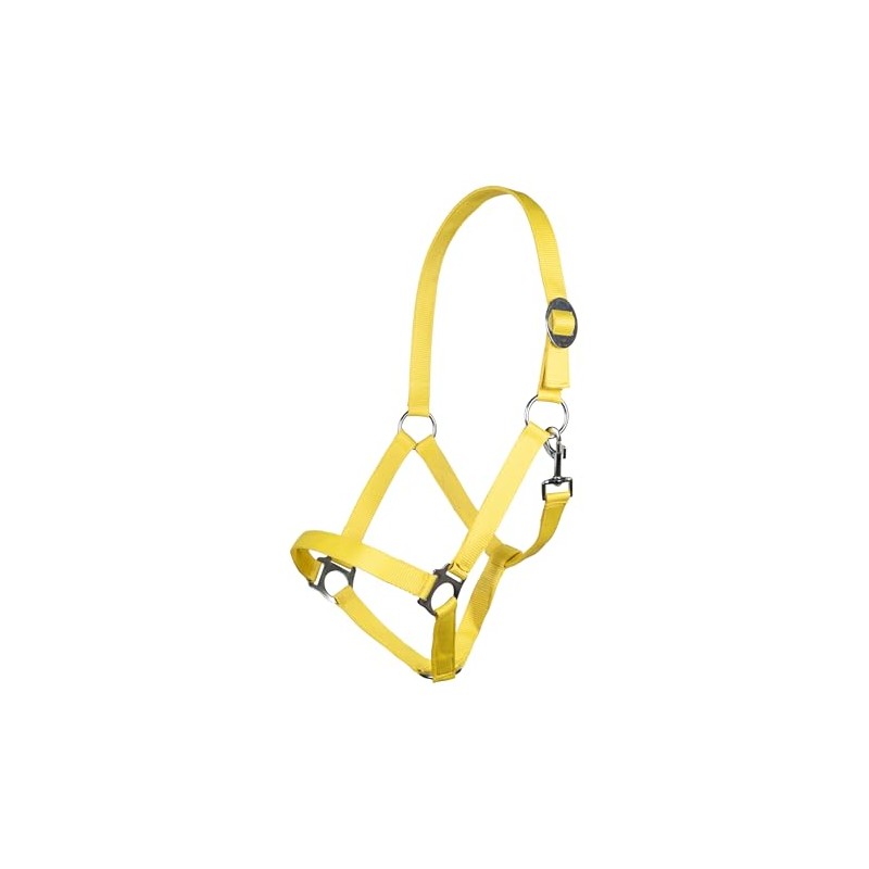 HKM Headcollar Stars Economy Softice, Neon Yellow, Shetty