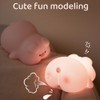 Myratts Cute Pig Night Light, 3 Level Dimmable Nursery Nightlight,