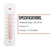 Large 240mm Outdoor Thermometer for Garden - Can be used