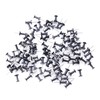 Ruwado 100 Pcs Push Pins Black Plastic Head Thumb Tacks