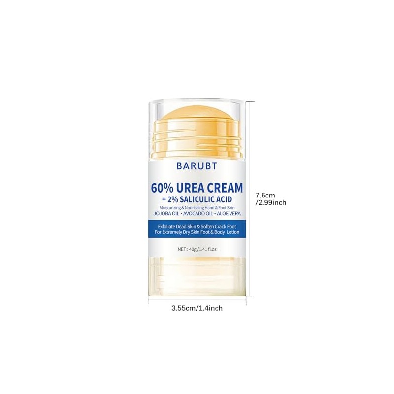 Crema Hidratante con Urea 60 para Pies, Manos y Codos