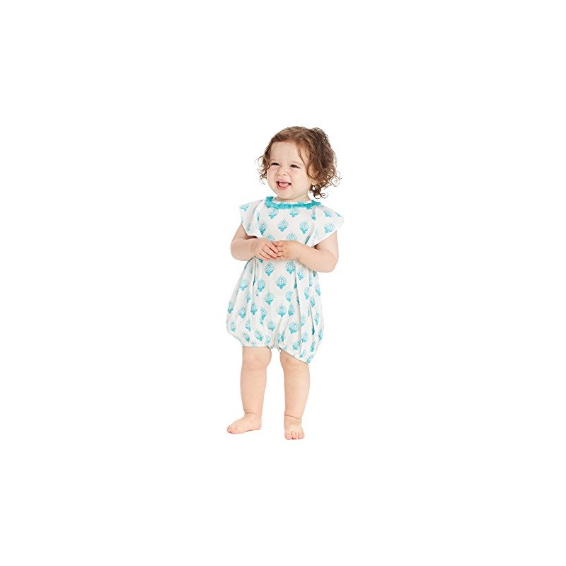 Masala Baby Baby Girls One Piece, Kira Turquoise, 12-18M