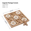 NIKKY HOME Tic Tac Toe Game Coffee Table Decor, 10.6